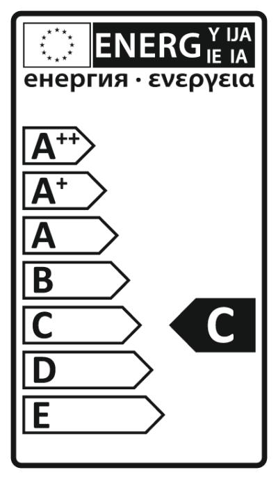Energielabel - Metal halide lamp with quartz burner , HRI-T 400W/230/B/E40