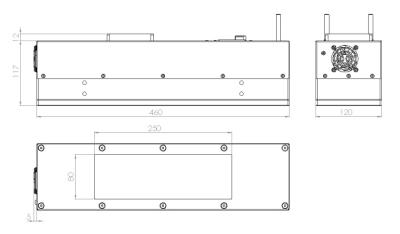 Zeichnung - XERADEX System, XIS 250 x 60 inkl. DBD 70 /100-350