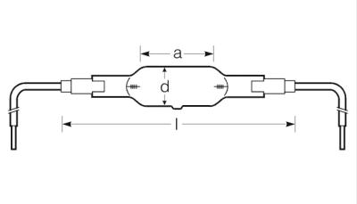 Zeichnung - High Pressure UV Lamps HTC, HTC 2000-329