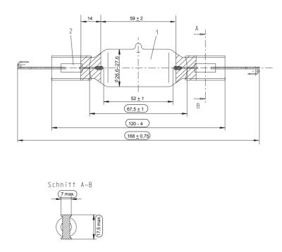 Zeichnung - High Pressure UV Lamps HTC, HTC 1000-221