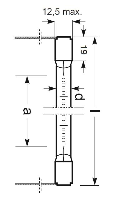 Zeichnung - Ralotherm Infrared Lamp with cable, ITT 1000W 240V-0655