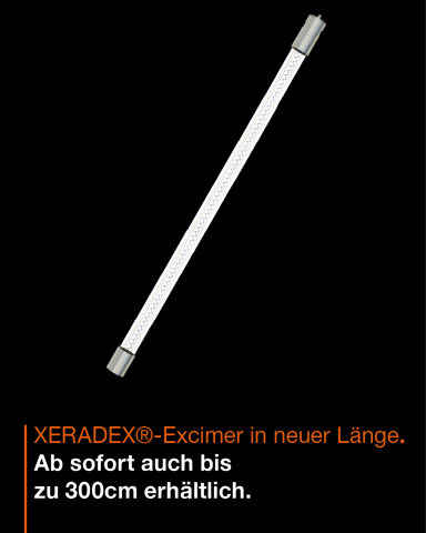 XERADEX®-Excimerlampen in neuer Länge